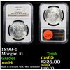 Image 1 : NGC 1899-o Morgan Dollar $1 Graded ms64 By NGC