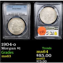 PCGS 1904-o Morgan Dollar $1 Graded ms63 By PCGS