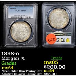 PCGS 1898-o Morgan Dollar $1 Graded ms64 By PCGS