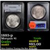 Image 1 : PCGS 1885-p Morgan Dollar $1 Graded ms63 By PCGS