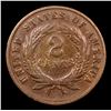 Image 3 : 1871 Two Cent Piece 2c Grades vf+