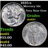 Image 1 : 1935-s Mercury Dime 10c Grades Choice+ Unc