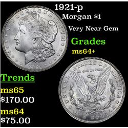 1921-p Morgan Dollar $1 Grades Choice+ Unc