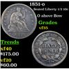 Image 1 : 1851-o Seated Liberty Half Dime 1/2 10c Grades vf++