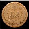 Image 3 : 1861 Indian Cent 1c Grades f+