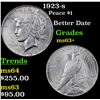 Image 1 : 1923-s Peace Dollar $1 Grades Select+ Unc