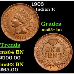 1903 Indian Cent 1c Grades Select+ Unc BN