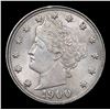 Image 2 : 1900 Liberty Nickel 5c Grades Choice Unc