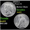 Image 1 : 1922-s Peace Dollar $1 Grades Select Unc