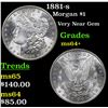 Image 1 : 1881-s Morgan Dollar $1 Grades Choice+ Unc