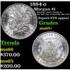 Image 1 : 1884-o Morgan Dollar $1 Grades GEM+ Unc