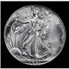 Image 2 : 1941-p Walking Liberty Half Dollar 50c Grades GEM Unc