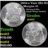 Image 1 : 1904-o Vam 1B3 R5 Morgan Dollar $1 Grades Select Unc