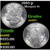 Image 1 : 1885-p Morgan Dollar $1 Grades GEM+ Unc