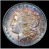 Image 2 : 1884-p Rainbow Toned Morgan Dollar $1 Grades Choice Unc