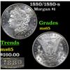 Image 1 : 1880/1880-s Morgan Dollar $1 Grades GEM Unc