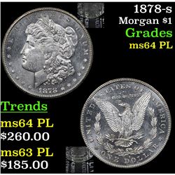 1878-s Morgan Dollar $1 Grades Choice Unc PL