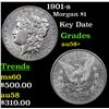 Image 1 : 1901-s Morgan Dollar $1 Grades Choice AU/BU Slider+