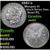 Image 1 : 1887-s Morgan Dollar $1 Grades Select Unc