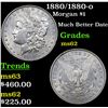 Image 1 : 1880/1880-o Morgan Dollar $1 Grades Select Unc