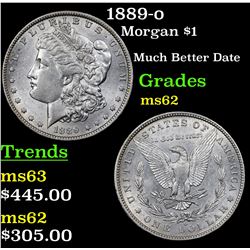 1889-o Morgan Dollar $1 Grades Select Unc