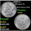 Image 1 : 1889-o Morgan Dollar $1 Grades Select Unc