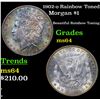 Image 1 : 1902-o Rainbow Toned Morgan Dollar $1 Grades Choice Unc