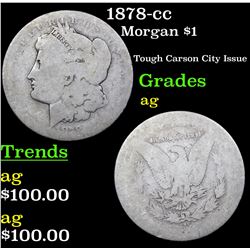 1878-cc Morgan Dollar $1 Grades ag