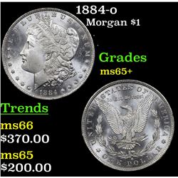 1884-o Morgan Dollar $1 Grades GEM+ Unc