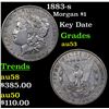 Image 1 : 1883-s Morgan Dollar $1 Grades Select AU