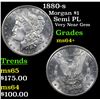 Image 1 : 1880-s Morgan Dollar $1 Grades Choice+ Unc
