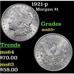 1921-p Morgan Dollar $1 Grades Select+ Unc