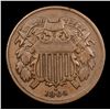Image 2 : 1864 Mint Error Two Cent Piece 2c Grades vf+
