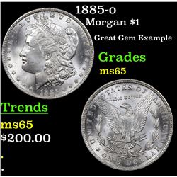 1885-o Morgan Dollar $1 Grades GEM Unc