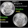 Image 1 : 1885-o Morgan Dollar $1 Grades GEM Unc