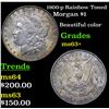 Image 1 : 1900-p Rainbow Toned Morgan Dollar $1 Grades Select+ Unc