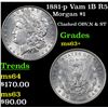 Image 1 : 1881-p Vam 1B R5 Morgan Dollar $1 Grades Select+ Unc