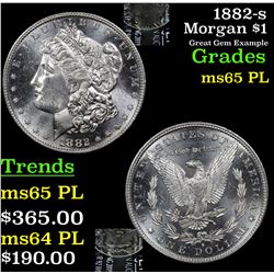 1882-s Morgan Dollar $1 Grades GEM Unc PL