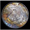 Image 3 : 1886-p Rainbow Toned Vam 1A Morgan Dollar $1 Grades Select+ Unc