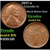 Image 1 : 1917-s Lincoln Cent 1c Grades Choice Unc BN