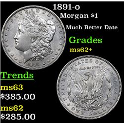 1891-o Morgan Dollar $1 Grades Select Unc