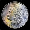Image 2 : 1886-p Rainbow Toned Morgan Dollar $1 Grades Choice+ Unc