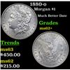 Image 1 : 1880-o Morgan Dollar $1 Grades Select Unc