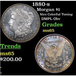 1880-s Morgan Dollar $1 Grades GEM Unc