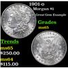 Image 1 : 1901-o Morgan Dollar $1 Grades GEM Unc