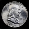 Image 2 : 1950-d Franklin Half Dollar 50c Grades Choice Unc FBL