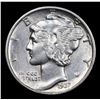 Image 2 : 1937-p Mercury Dime 10c Grades Select Unc