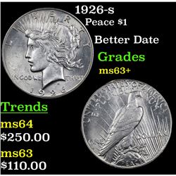 1926-s Peace Dollar $1 Grades Select+ Unc