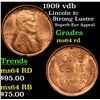 Image 1 : 1909 vdb Lincoln Cent 1c Grades Choice Unc RD