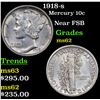 Image 1 : 1918-s Mercury Dime 10c Grades Select Unc